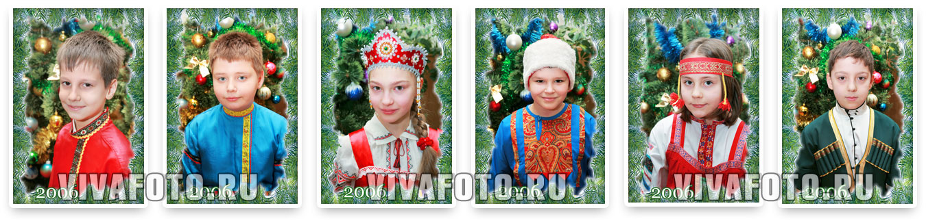 Детский новогодний праздник в костюмах