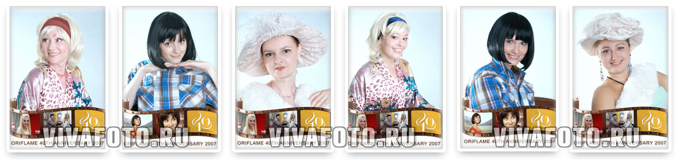 Фотостудия с костюмами — киноплакат в стиле 60-х